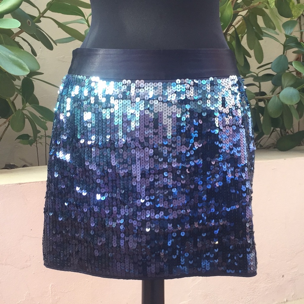 Express Design Studio Sequined Skirt